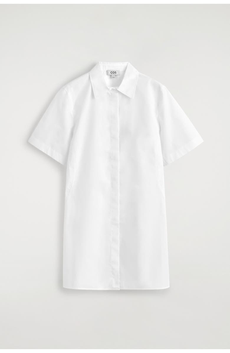 COS Classic Cotton Mini Shirt Dress | Nordstrom