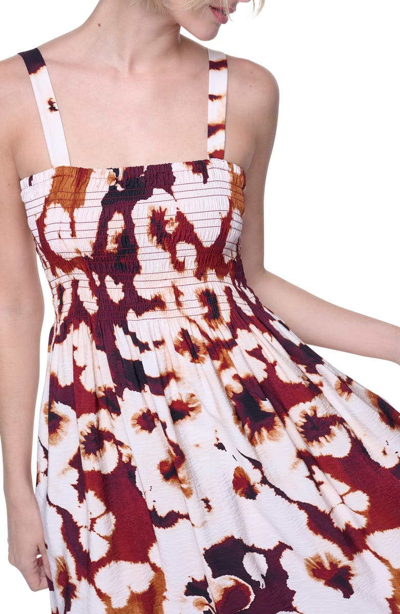 DKNY Floral Print Maxi Dress, Alternate, color, Floral Inkblot