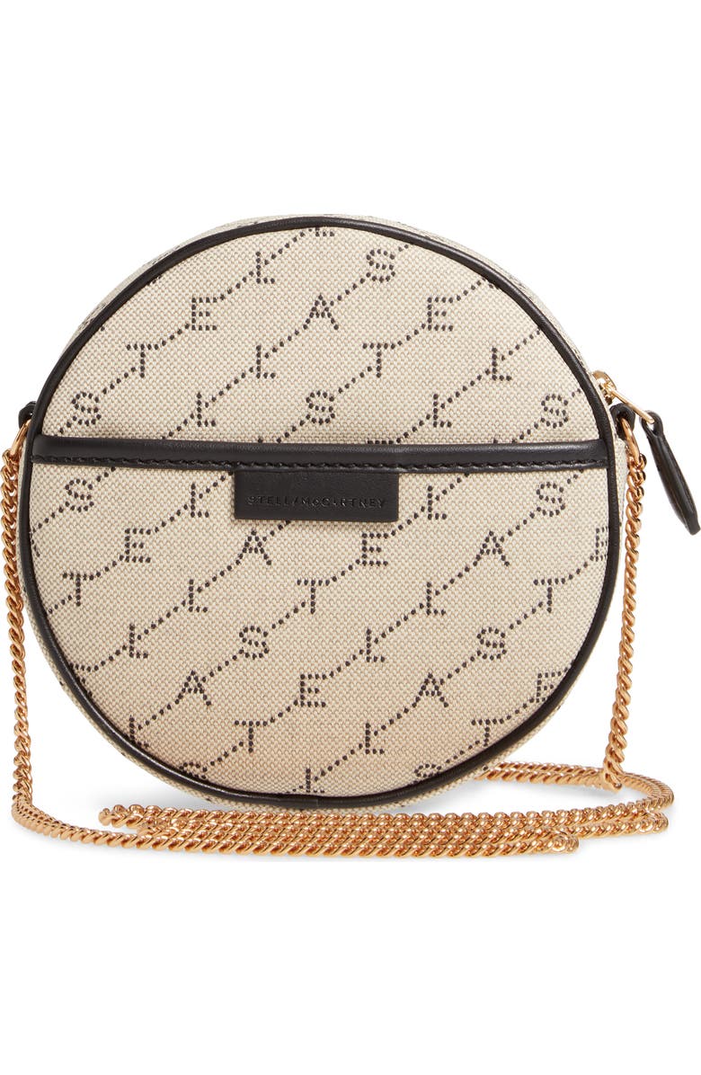 Stella McCartney Monogram Canvas Circle Crossbody Bag, Alternate, color,