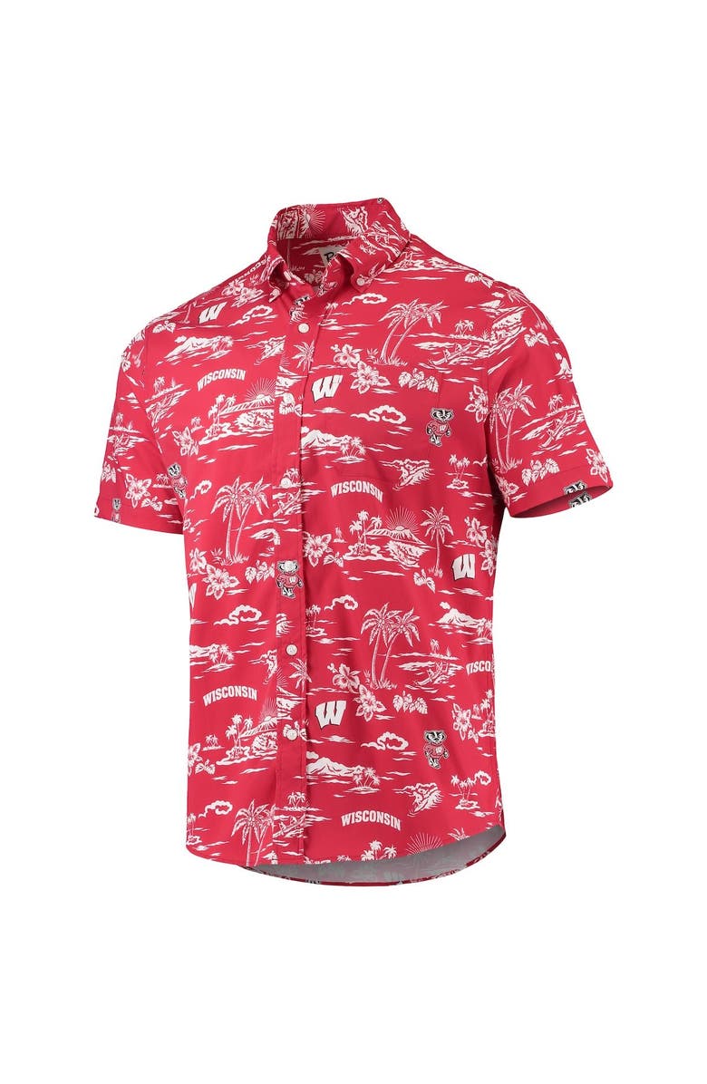 Reyn Spooner Men's Reyn Spooner Red Wisconsin Badgers Classic Button-Down Shirt, Alternate, color, Red