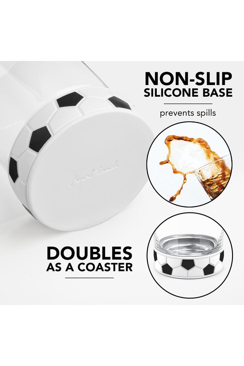 Kick-Off Soccer / Football Tumbler with Ice Mould, Alternate, color, Clear