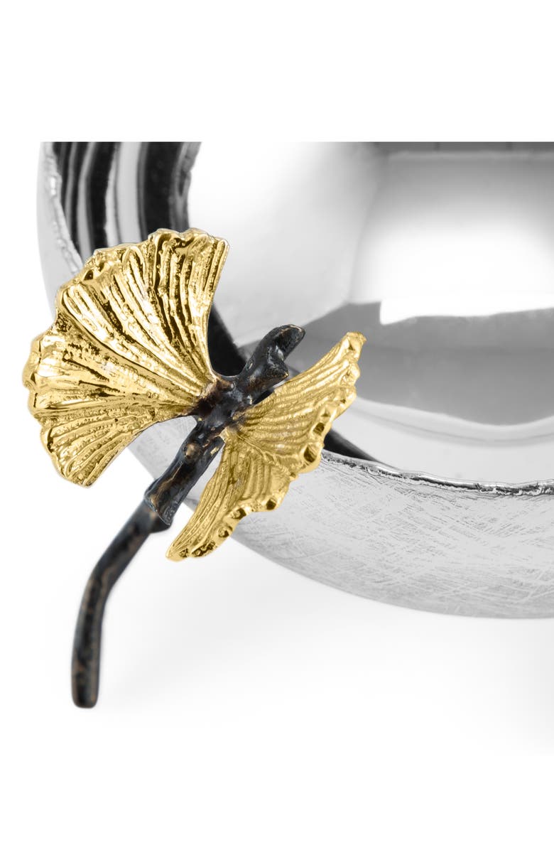Michael Aram Small Butterfly Ginkgo Bowl, Alternate, color, Silver/ Gold