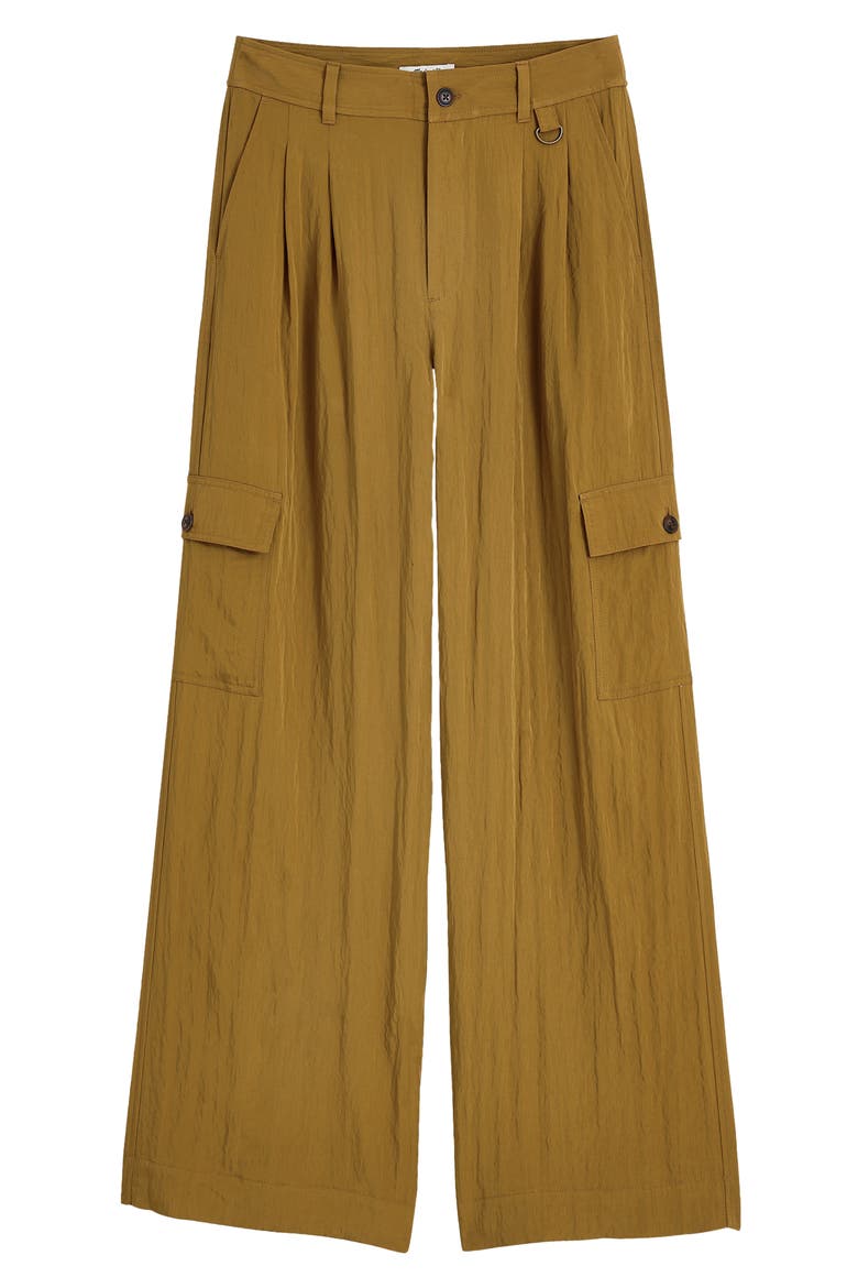 Drapey Wide Leg Cargo Pants, Main, color, SPICED OLIVE