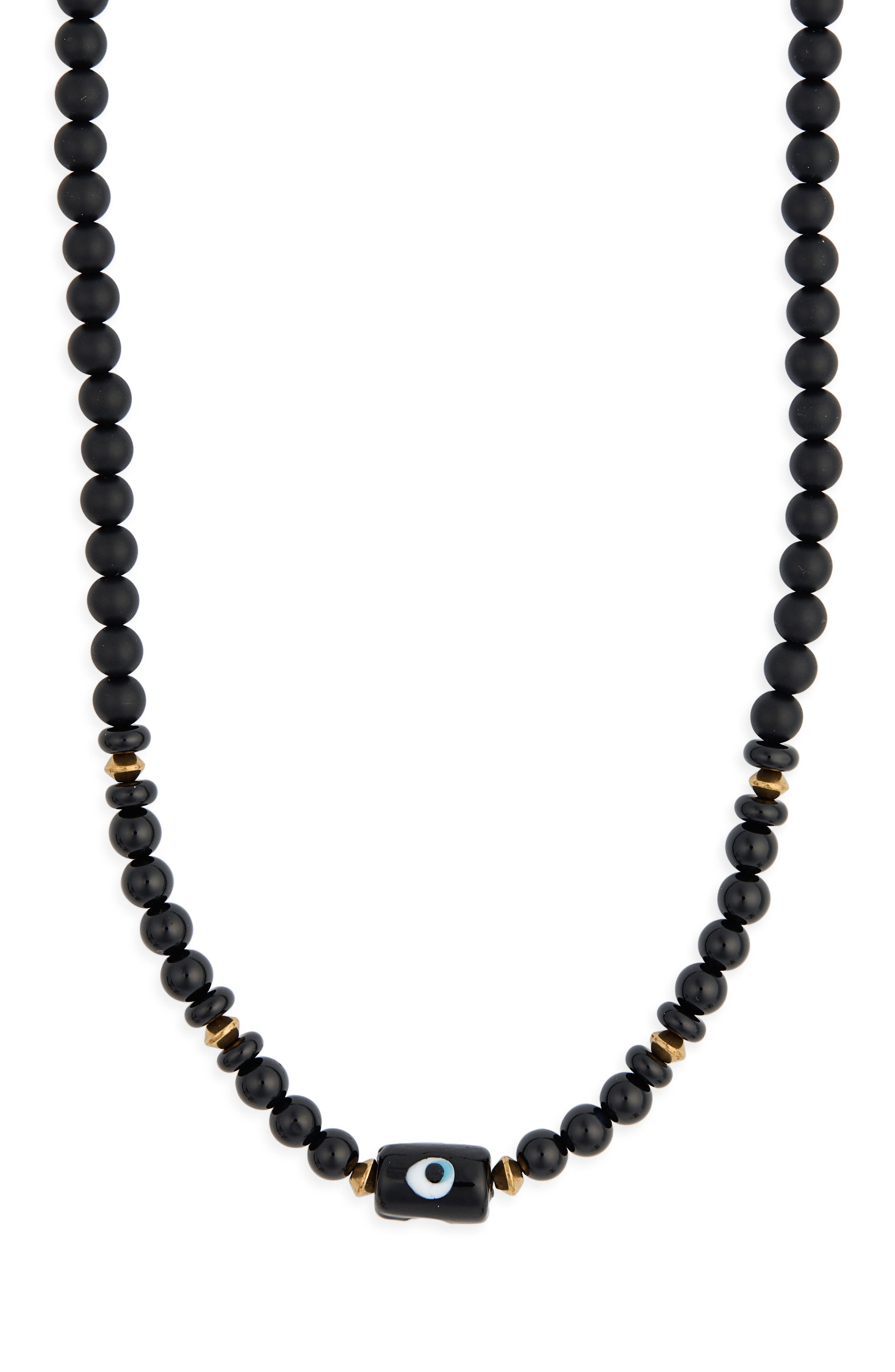 Evil Eye Beaded Necklace
