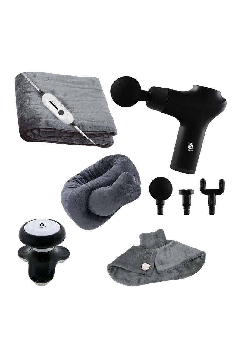 PURSONIC Father's and Mother's Day Ultimate Relaxation Bundle Heated Blankets, Massagers & More!, Main, color, Multicolor