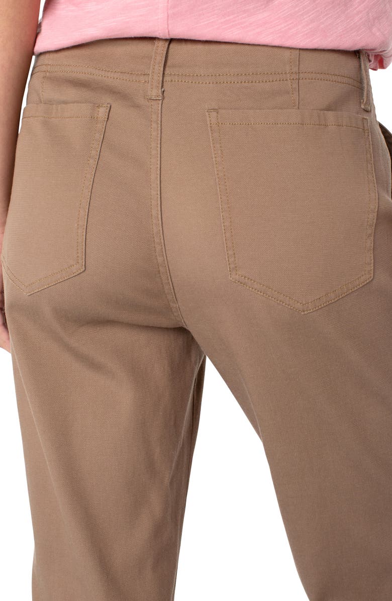 Liverpool Los Angeles x Living in Yellow High Waist Cuffed Crop Button Fly Pants, Alternate, color,