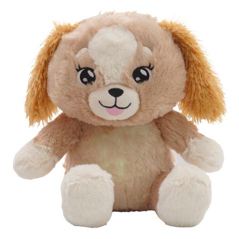 Lullabrites Brown Dog Musical Light Up Bedtime Plush