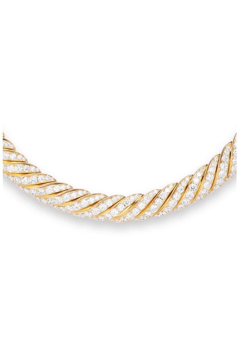 Sculpted Cable Flex Necklace, Alternate, color, GOLD