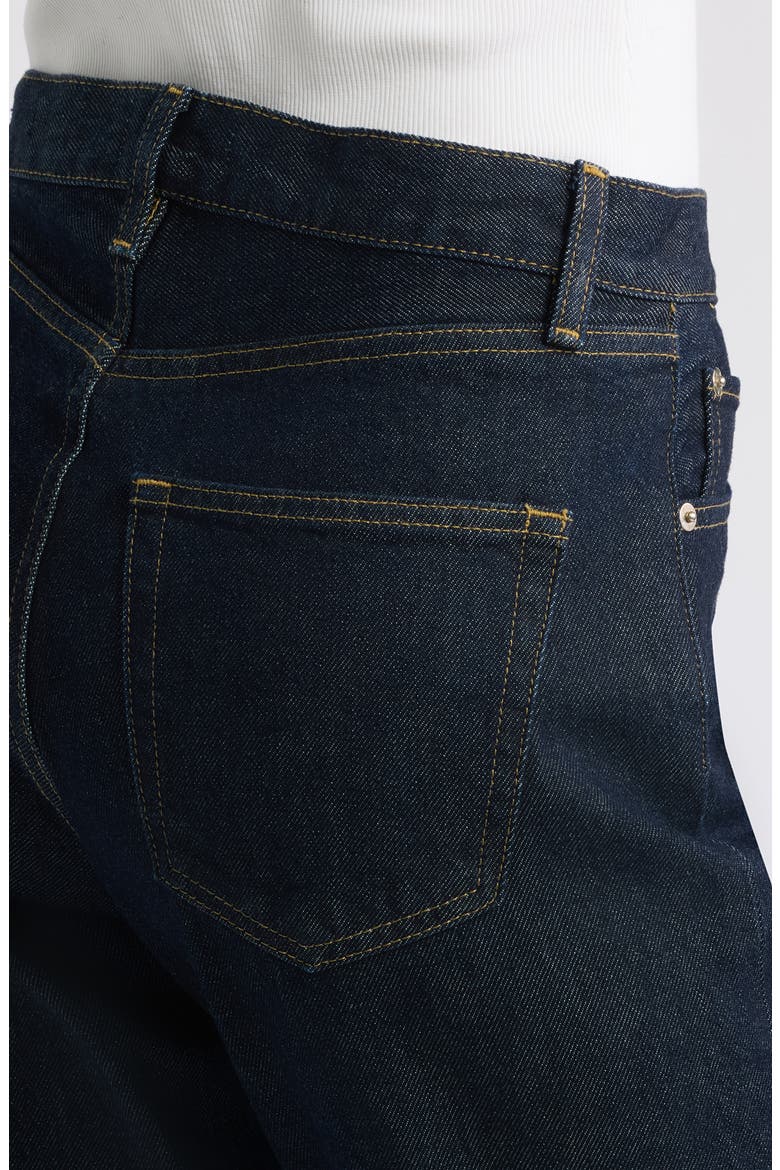 The Vertical High Waist Relaxed Straight Leg Jeans, Alternate, color, RINSE