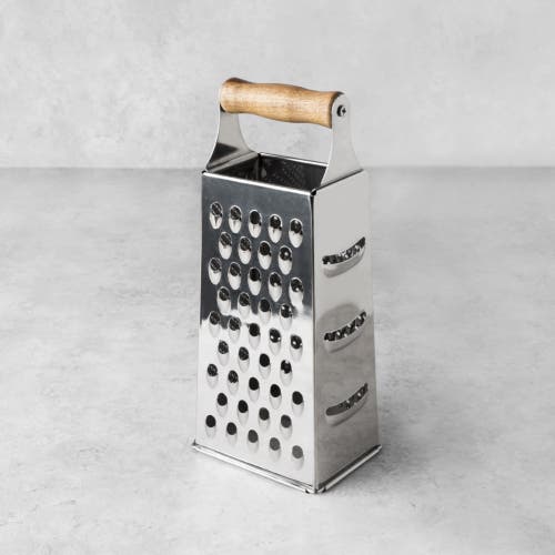 Twine Acacia Wood Handled Cheese Grater In Silver