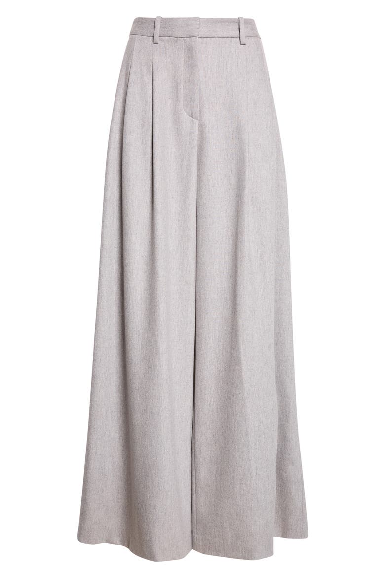 Avery Wide Leg Cotton Pants, Main, color, LIGHT HEATHER GREY