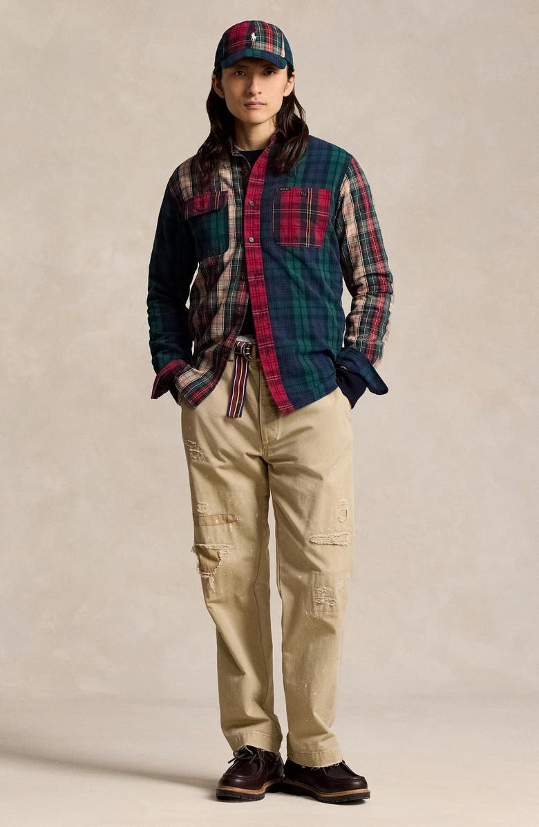 Polo Ralph Lauren Plaid Classic Fit Brushed Oxford Button-Down Shirt, Alternate, color, Fun Shirt
