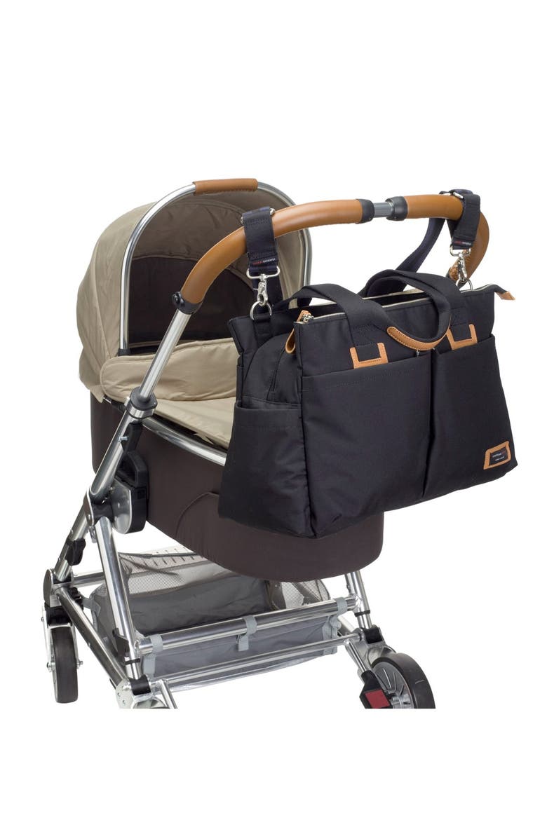 Diaper Shoulder Bag, Alternate, color, BLACK