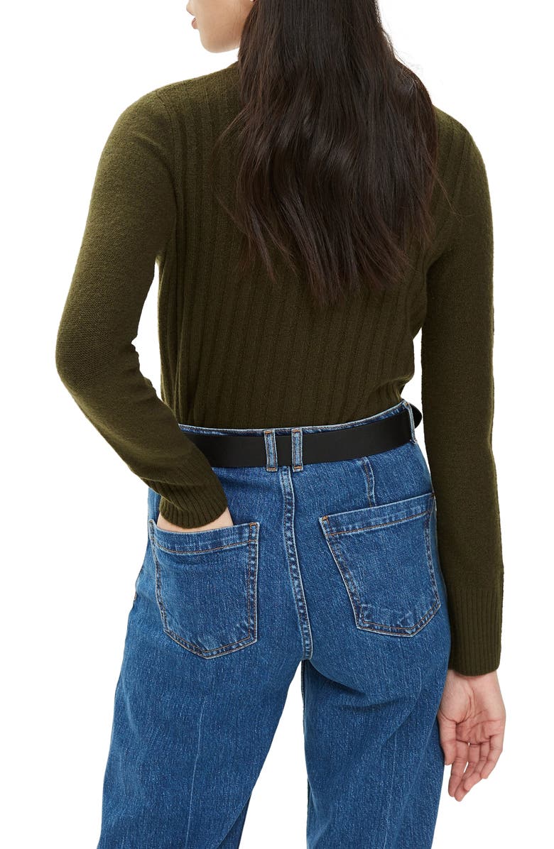 Topshop Rib Sweater, Alternate, color, 