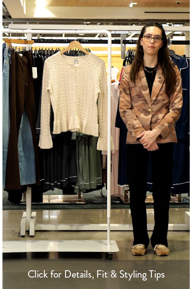 Frill Textured Cotton Blend Cardigan video