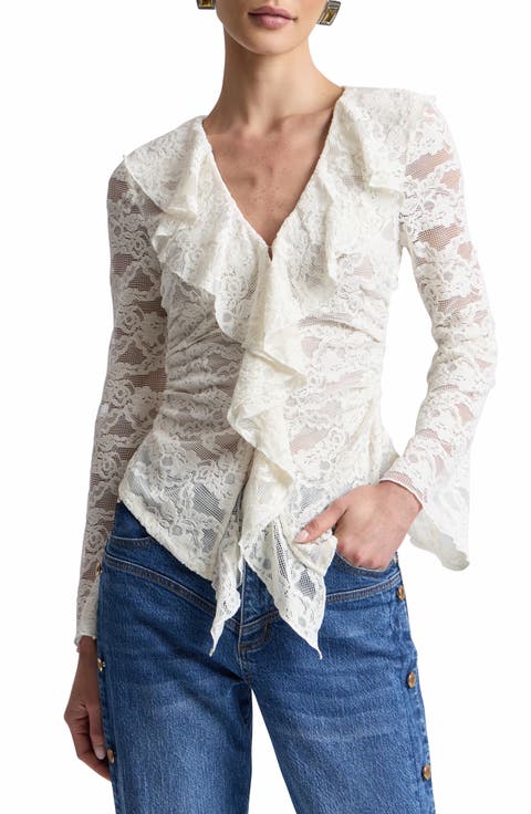 Ruffled Lace Top