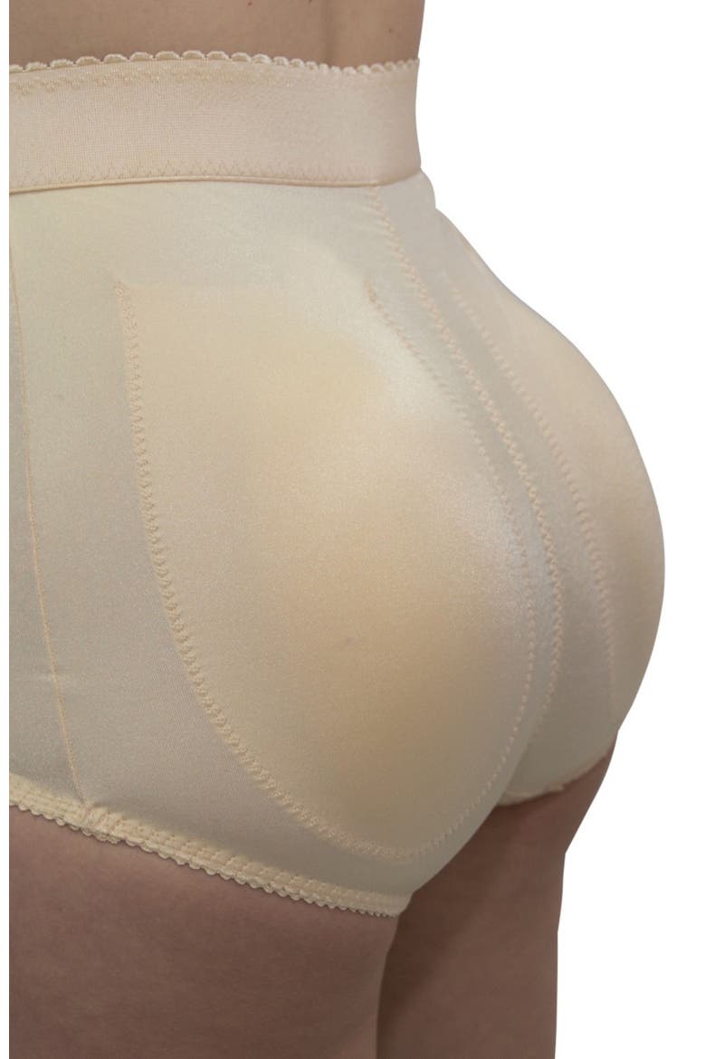 High Waist Padded Panty with Removable Pads, Alternate, color, Beige