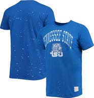 Retro Brand Men's Original Retro Brand Royal Tennessee State Tigers Bleach Splatter T-Shirt