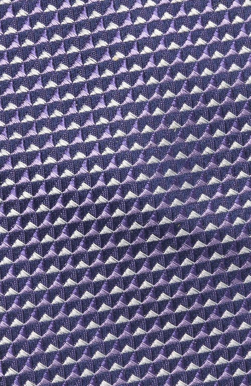 Nordstrom Langley Geometric Pattern Silk Jacquard Tie In Blue