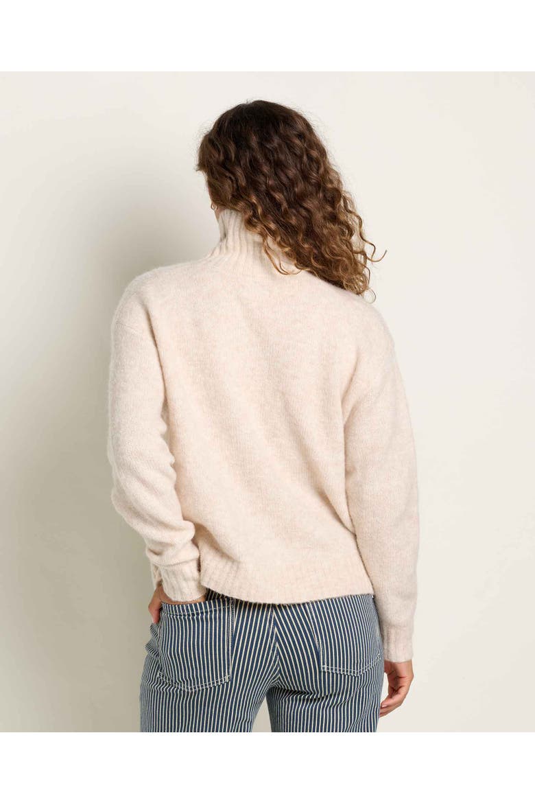Toddy T-Neck Sweater, Alternate, color, Barley