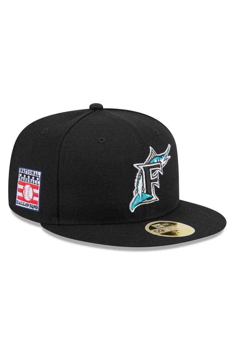 Men's New Era Black Florida Marlins 2026 Baseball Hall of Fame 59FIFTY Fitted Hat, Main, color, Black