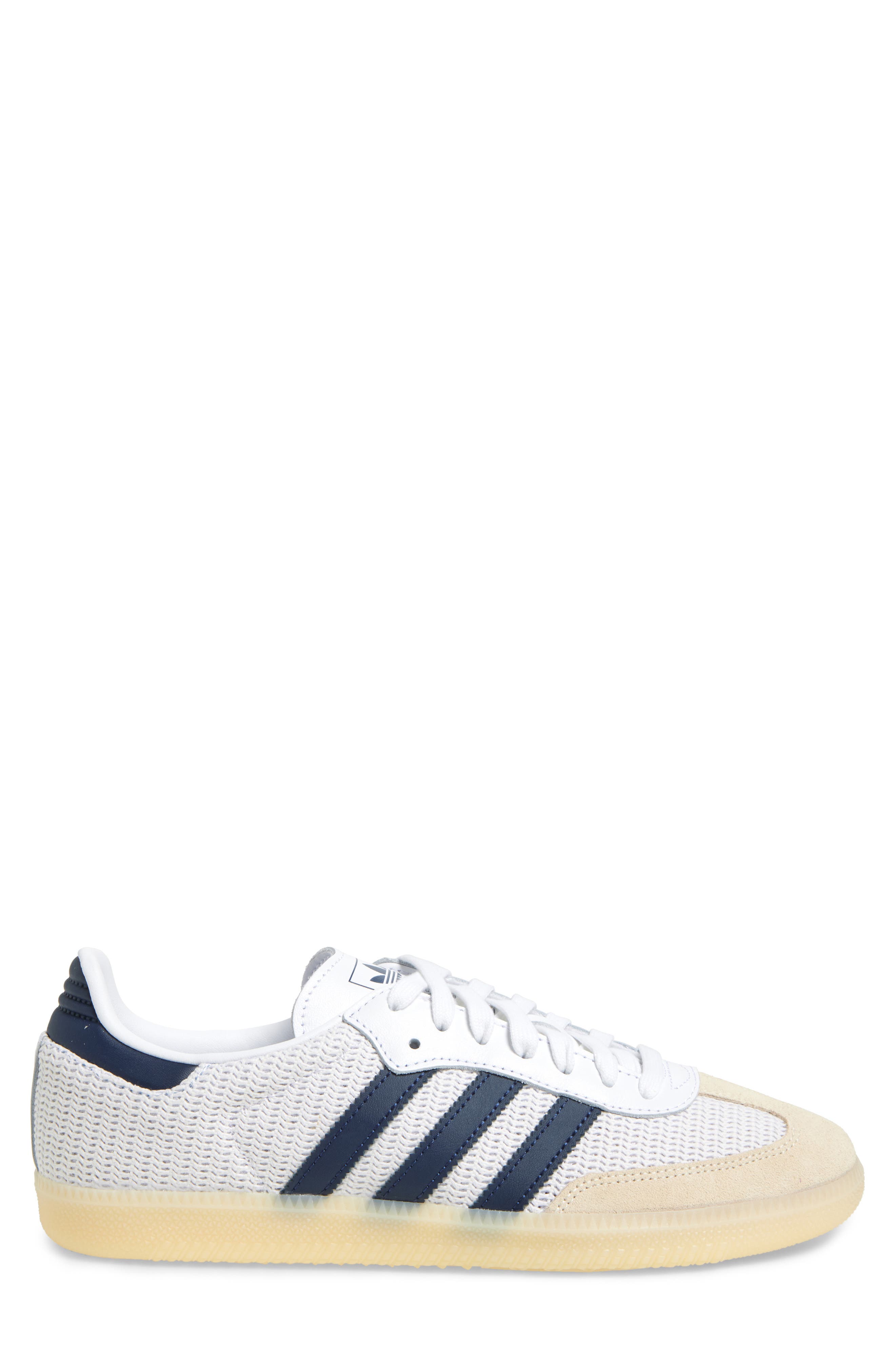 adidas Samba OG Sneaker, Alternate, color, White/Indigo/Cream White