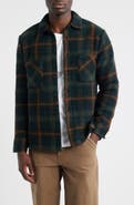 Wax London Whiting Check Wool Blend Overshirt