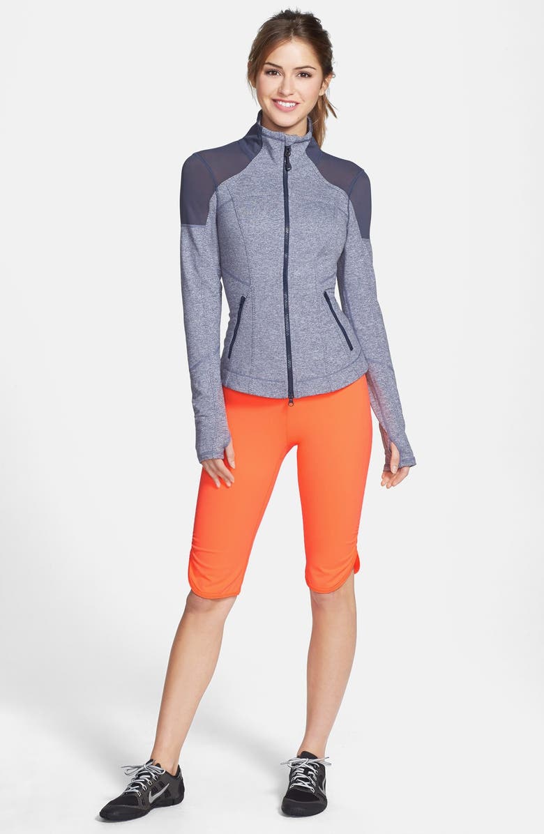 Zella 'Power' Mélange Jacket, Alternate, color, 