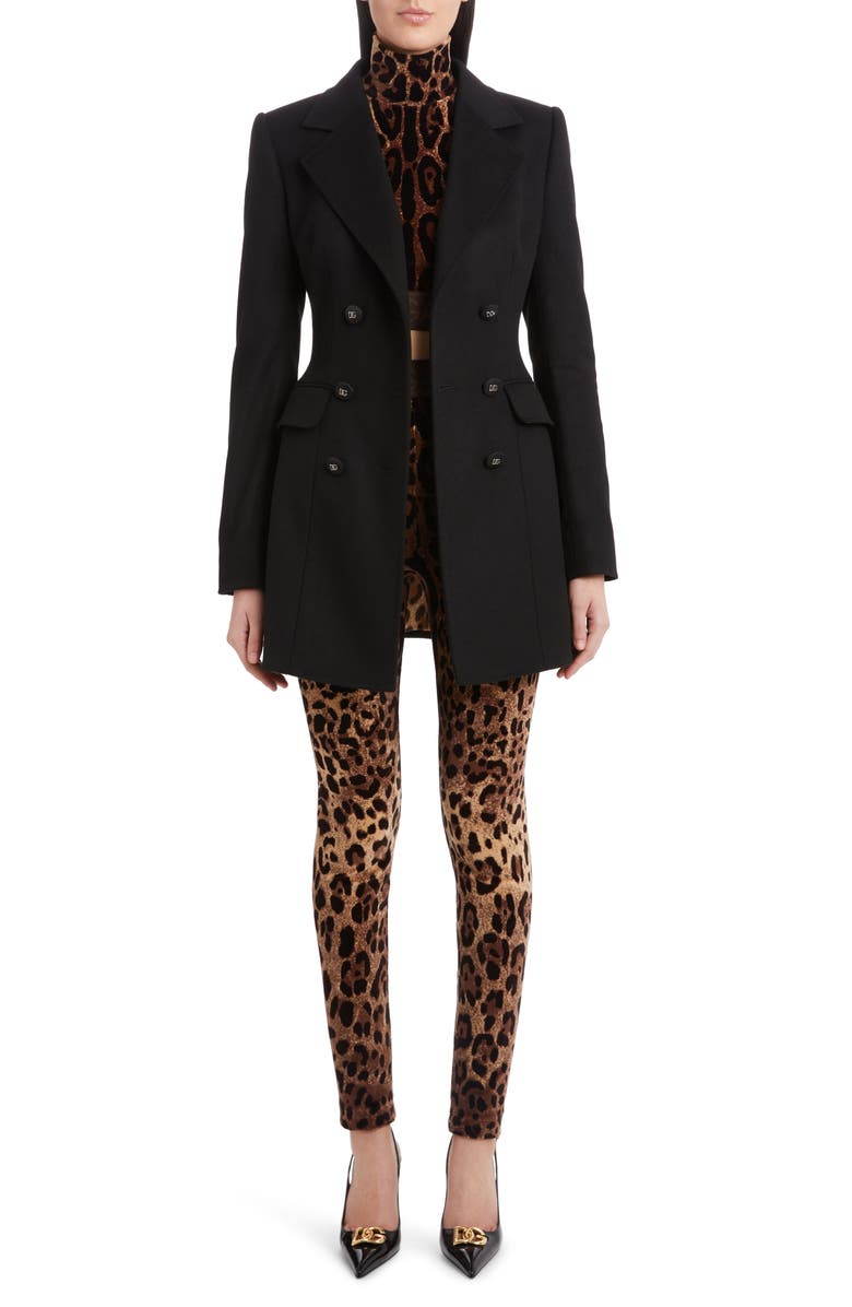 Dolce&Gabbana Double Breasted Virgin Wool & Cashmere Jacket, Main, color,