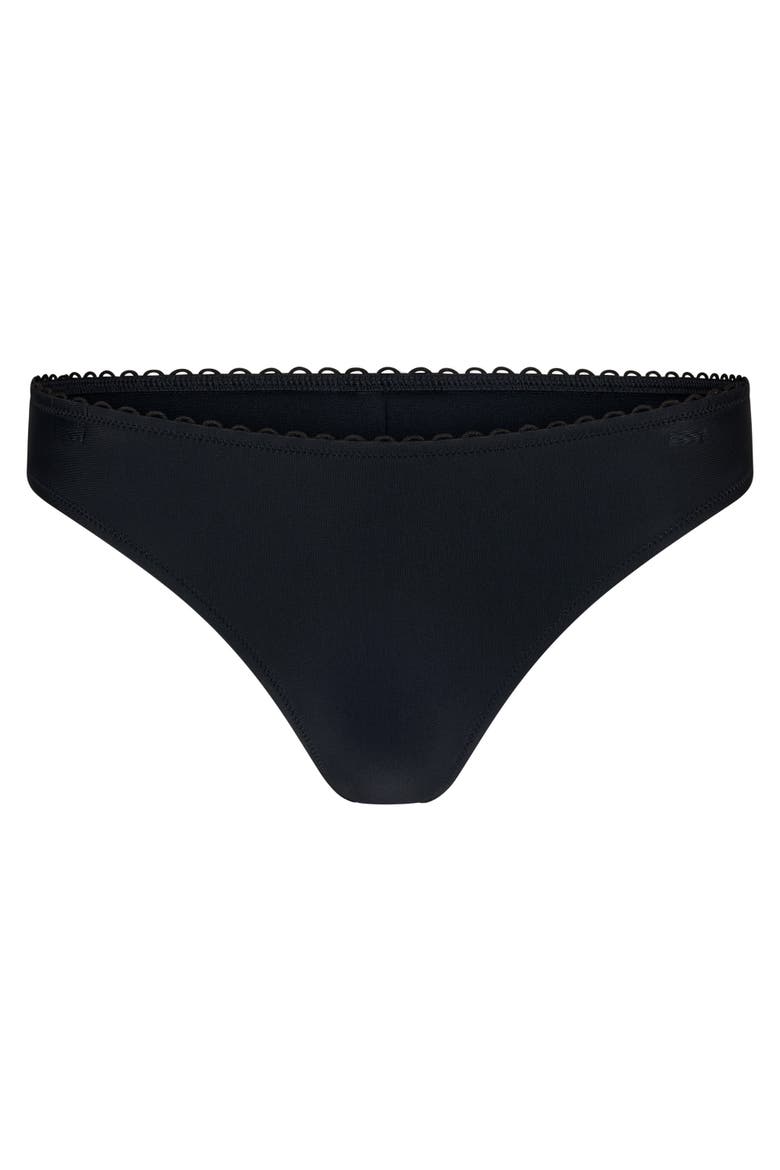 Pilar Swimwear Cheeky Bikini Bottom, Alternate, color, Black