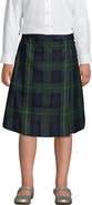 Lands' End Girls Plus Plaid A-line Skirt Below The Knee