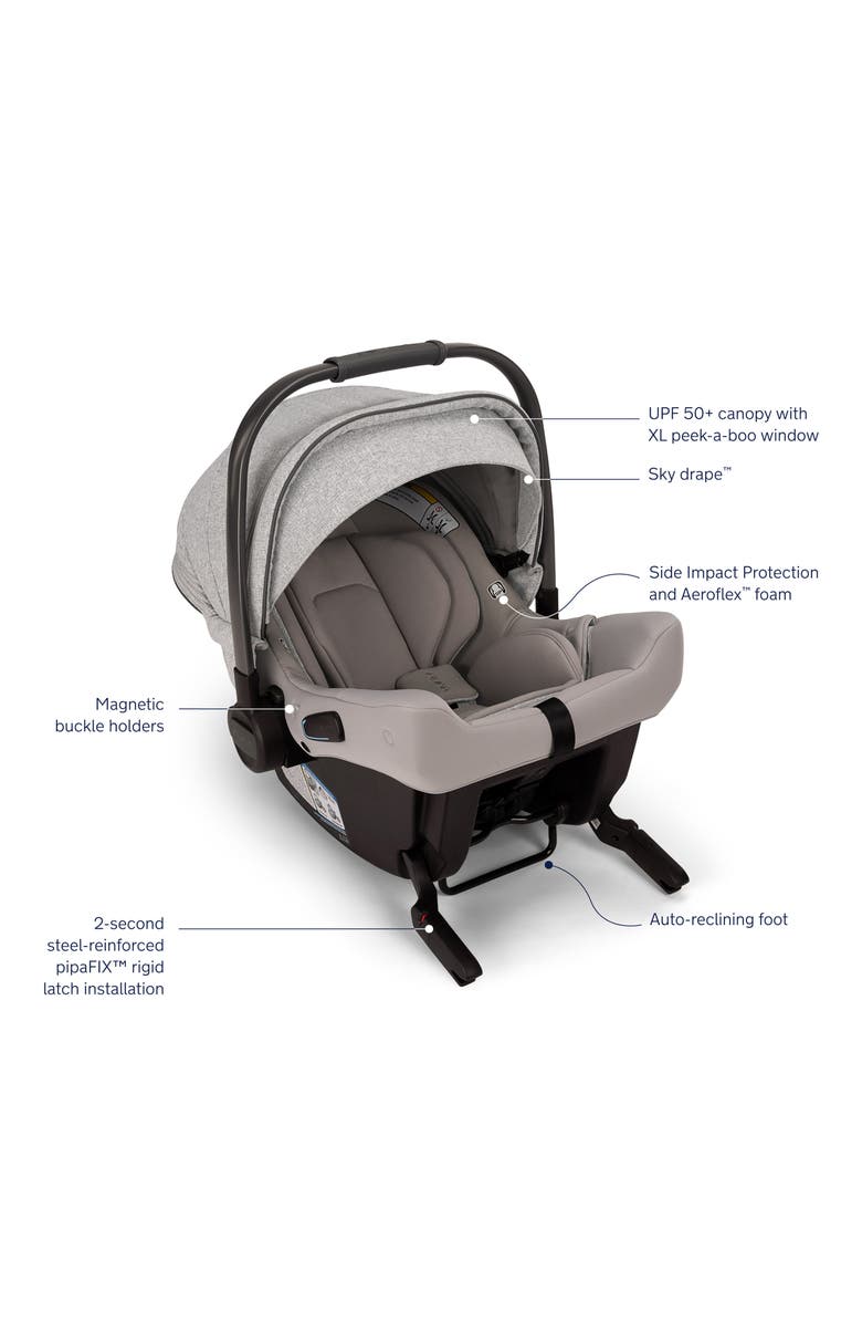 Nuna PIPA urbn<sup>™</sup> infant car seat & MIXX<sup>™</sup> next Stroller Travel System, Alternate, color, Sterling