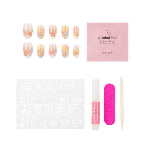 3h Nails Handmade Press-on Nails Pastel Petals In Multi