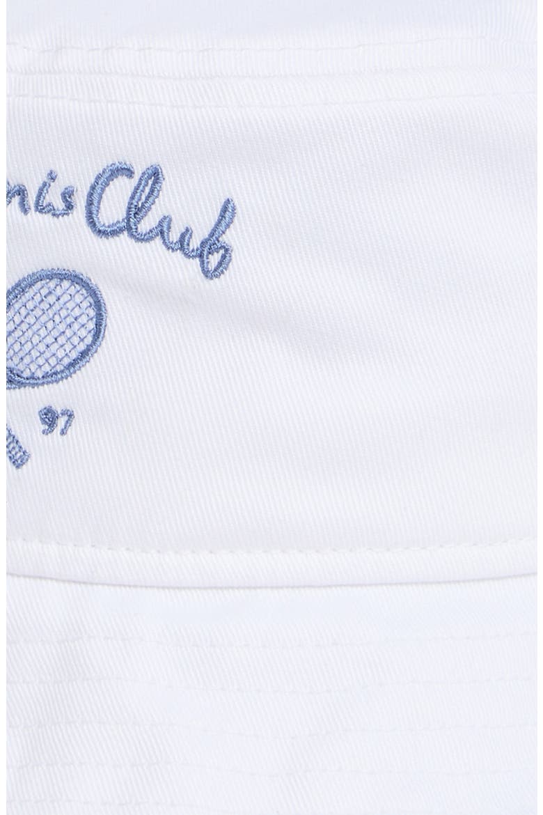 Tennis Club Cotton Twill Bucket Hat, Alternate, color, WHITE