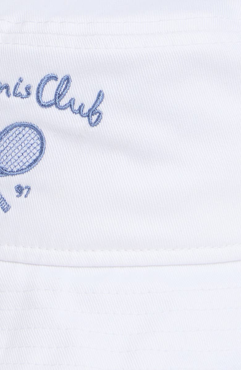 BOSS Tennis Club Cotton Twill Bucket Hat, Alternate, color, White