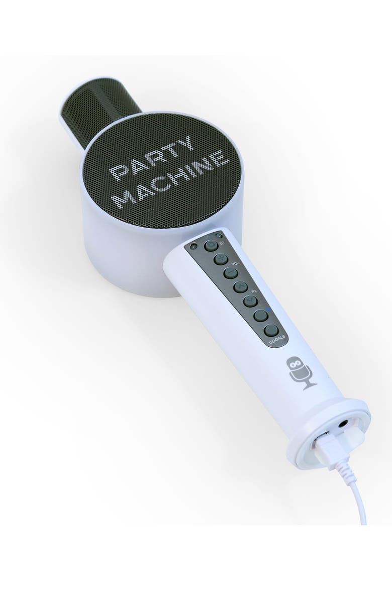 Singing Machine Party Machine Karaoke Microphone, Alternate, color, White