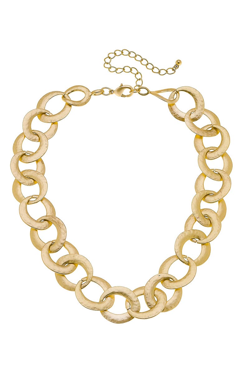 Canvas Jewelry Giana Chain Link Necklace, Main, color,