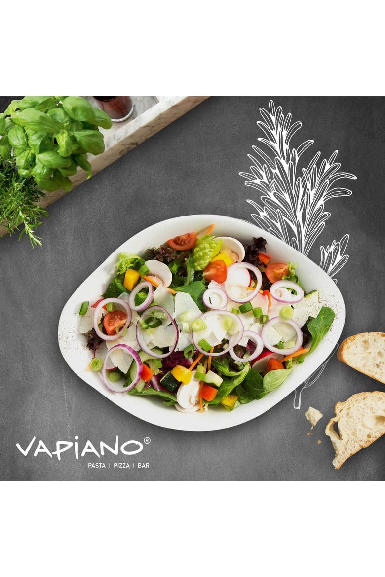 Vapiano Salad Bowl Pair, Alternate, color, White