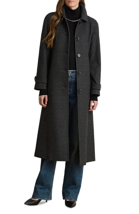 Wool Blend Trench Coat
