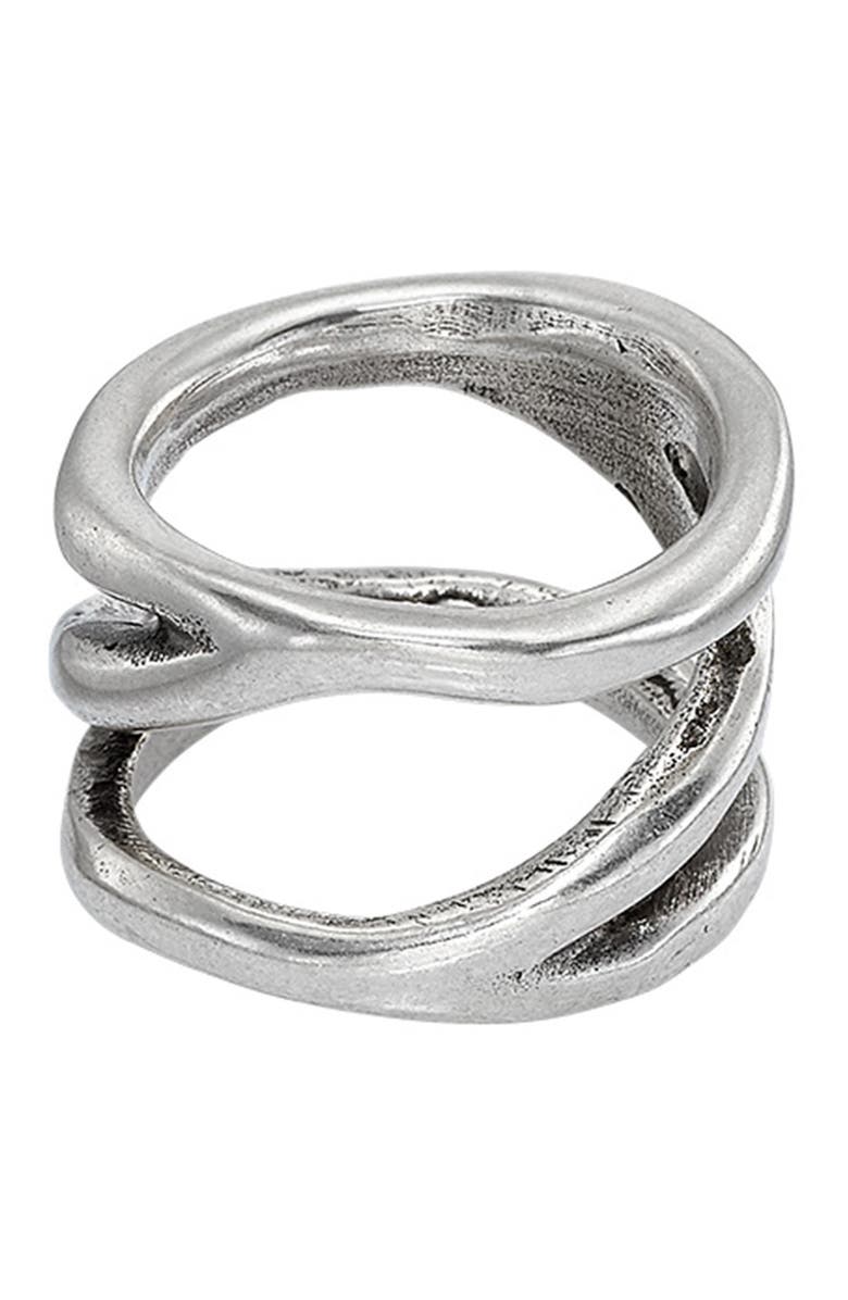UNODE50 Endless Open Band Ring, Main, color, Metal