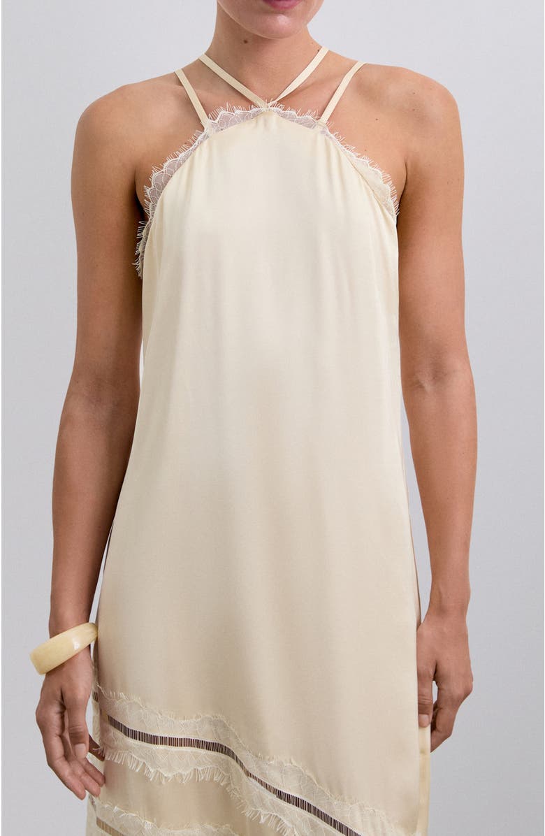 Scalpers Laceslip Dress, Alternate, color, Ecru