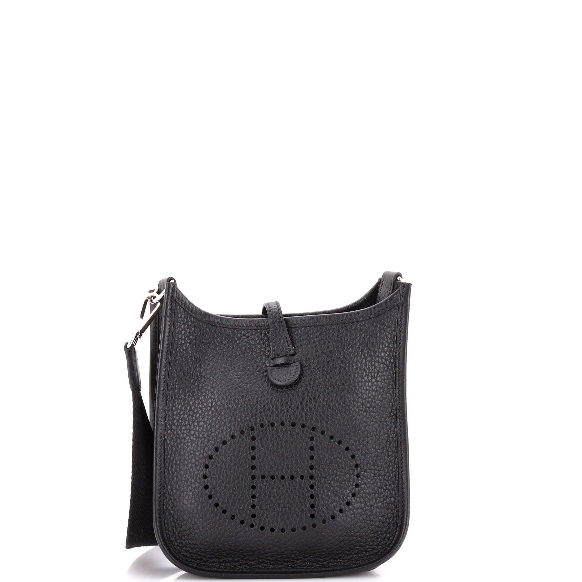 Pre-Owned Hermes Evelyne Bag Gen III Clemence TPM, Main, color, Noir