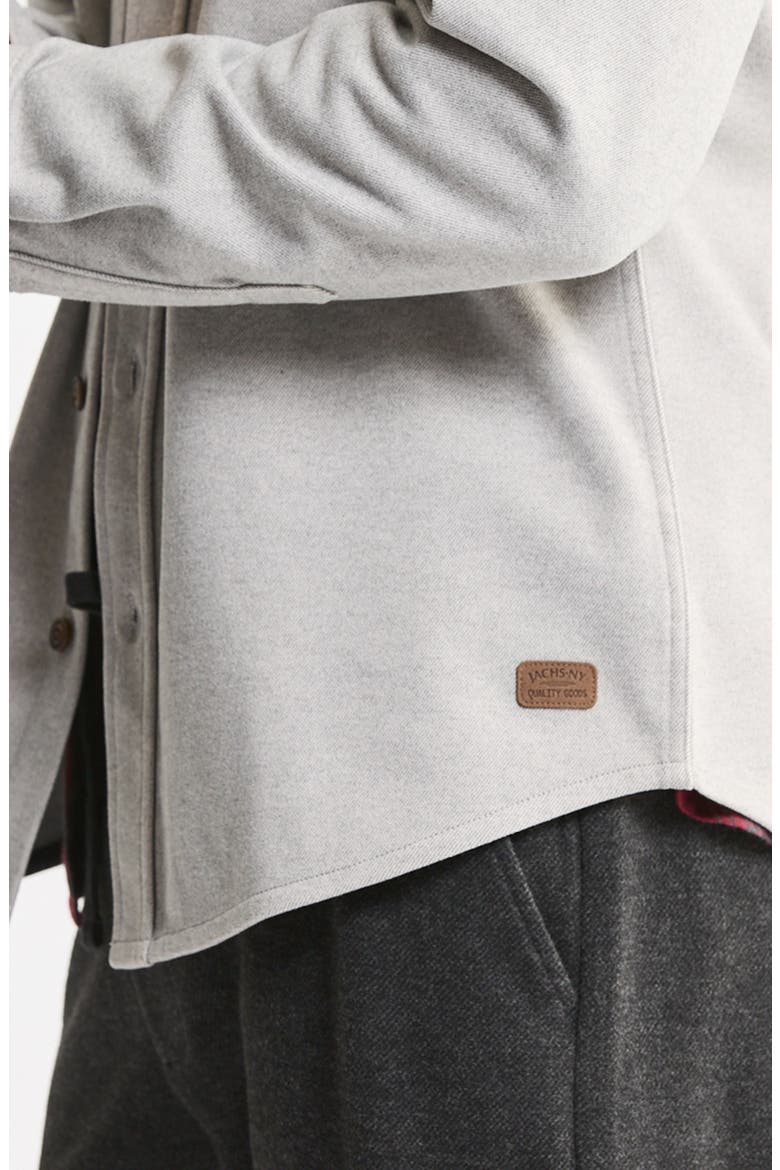 Brushed Twill Overshirt, Alternate, color, GREY