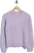 Elie Tahari Floral Crewneck Sweater