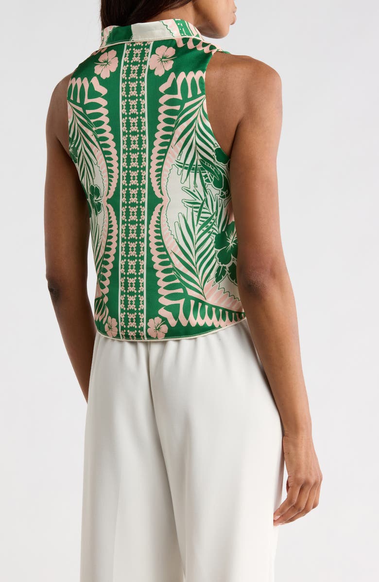 CIEBON Aurel Collared Top, Alternate, color, Green Orange