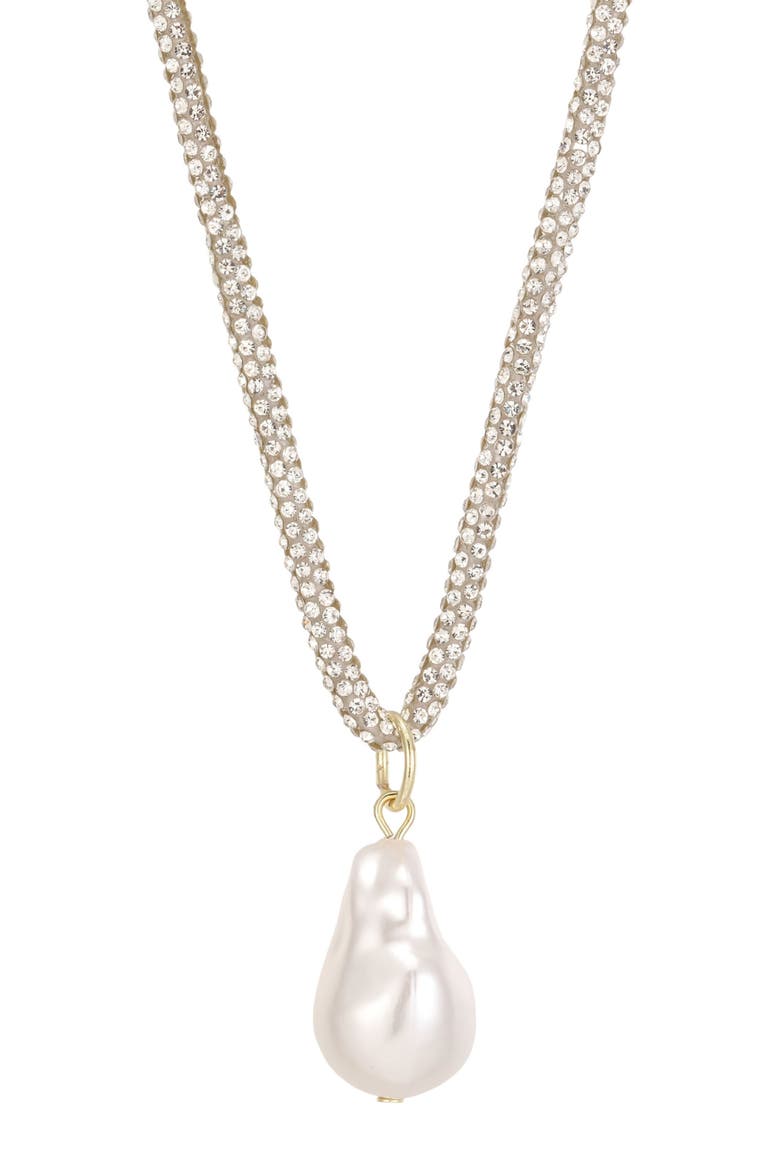 Crystal Triple Wrap Necklace, Alternate, color, SILVER/ GOLD/ WHITE