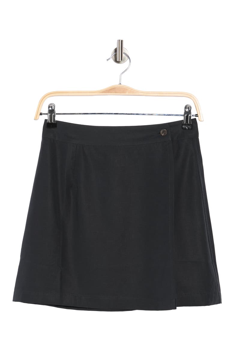 Cover-Up Miniskirt, Alternate, color, BLACK