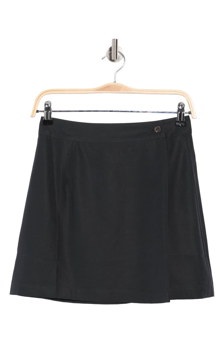 Onia Cover-Up Miniskirt, Alternate, color, Black