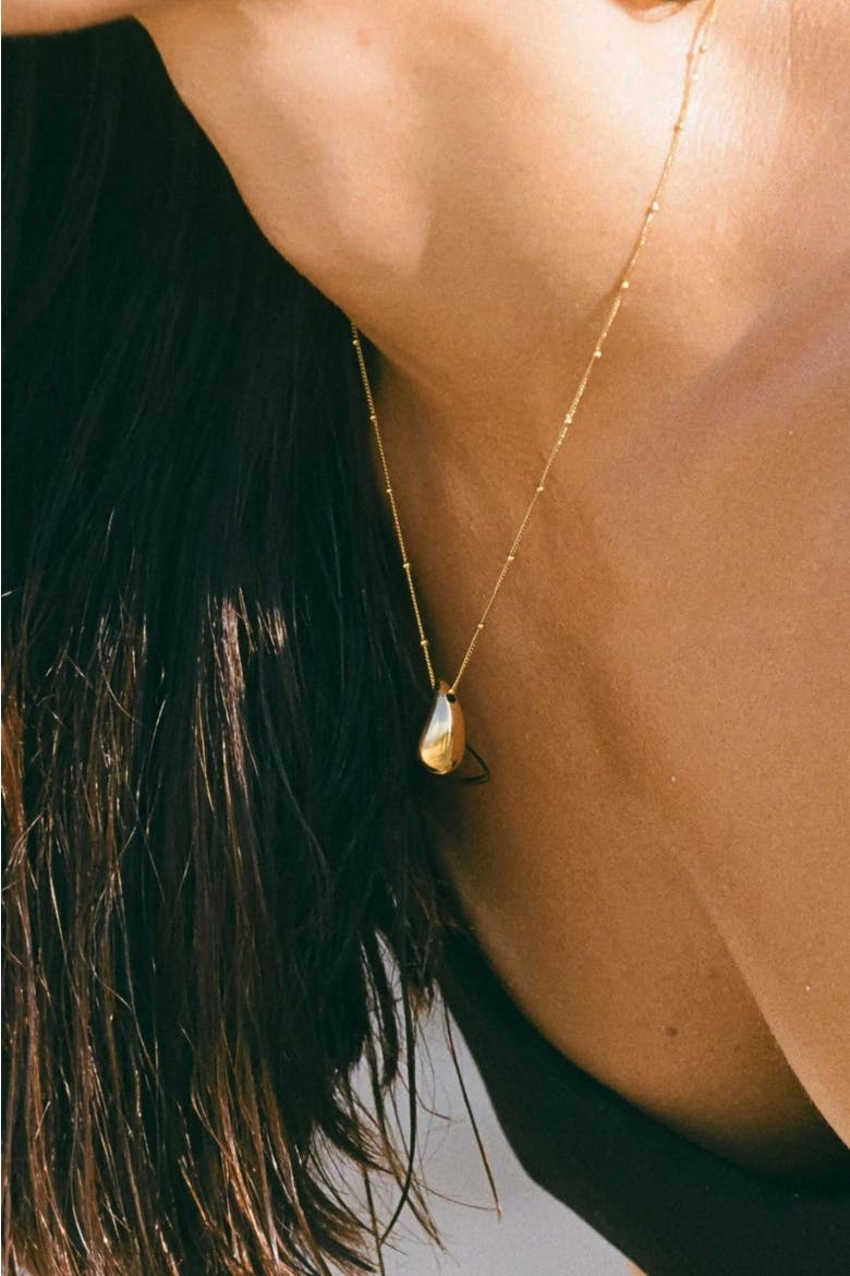 Drop Necklace, Alternate, color, Gold