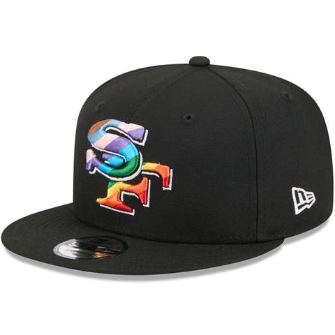 Men's New Era Black San Francisco 49ers Pride 9FIFTY Snapback Hat